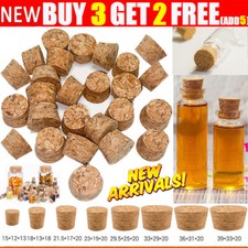 10x Tapered Cork Plugs Wooden Wine Corks Stoppers Reusable Sealing Stopper NEW
