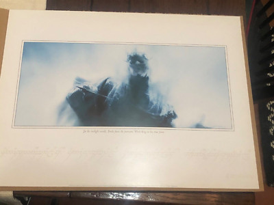 Lord of the Rings Twilight Witch King Lithograph Unframed From LOTR Fan Club