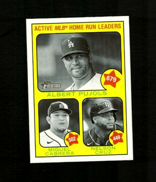 2022 Topps Heritage #1 - Active MLB Home Run Leaders 2022 Topps Heritage #1 - Active MLB Home Run Leaders