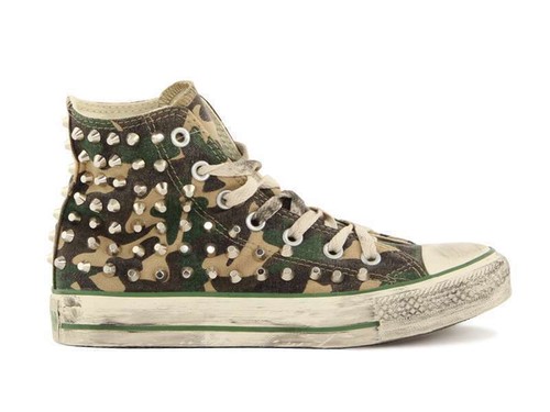 CONVERSE ALL STAR HI BORCHIE VERDE MIMETICO 112043 scarpe da ginnastica  donna | eBay