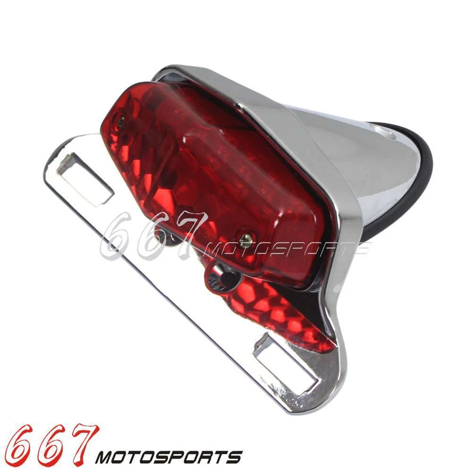 Задний фонарь в стиле Лукаса для Yamaha Harley Honda Cafe Racer с креплением на номерной знак - Изображение 4 из 4