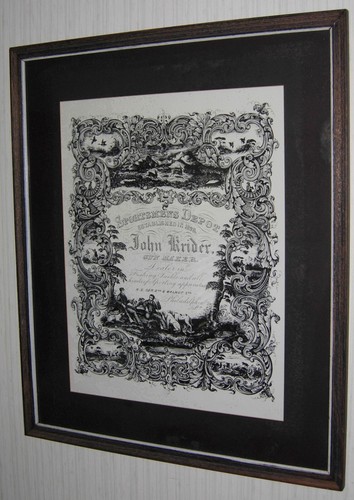 Antique 1880's Sportsmen's Depot John Krider Orig Print Fishing Hunting Phila PA