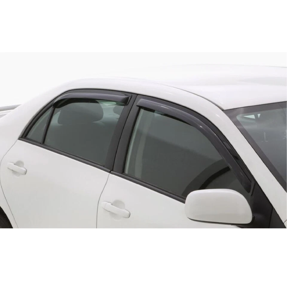 AVS Front & Rear In-Channel Smoke Window Ventvisors for 09-13 Toyota Corolla Foto 3 de 4