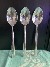 Mikasa STEPHANIE Forged Stainless Flatware -- Set of 3 Dinner Spoons