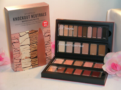 New Smashbox Knockout Neutrals Master Class Palette 27  Shades Eyes Cheeks Lips