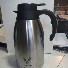 Vondior Coffee Carafe 68 Oz Stainless Steel Thermal Coffee Carafe with 12 Hou...