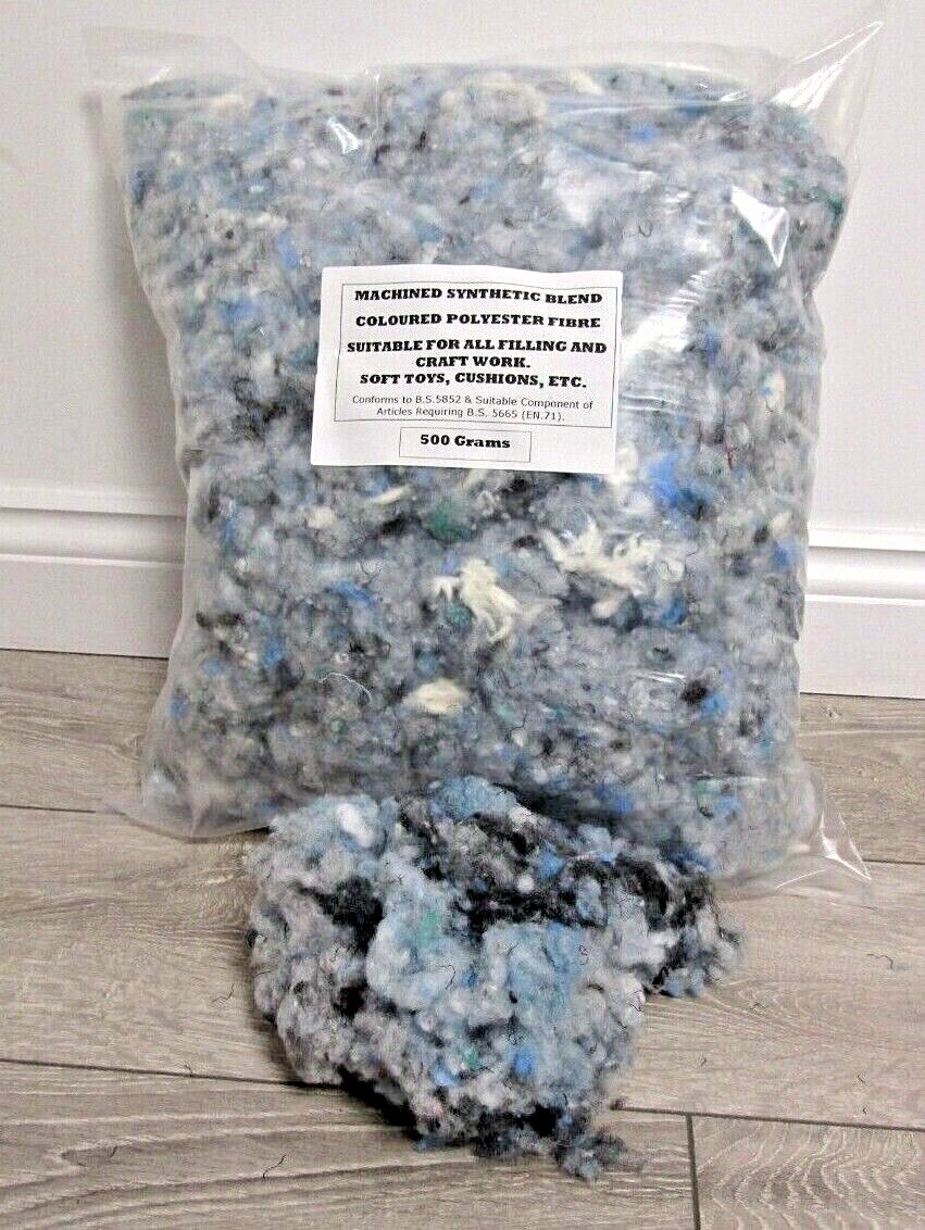 RECYCLED COLOURED FIBRE FILLING Stuffing For Soft Toys, Cushions