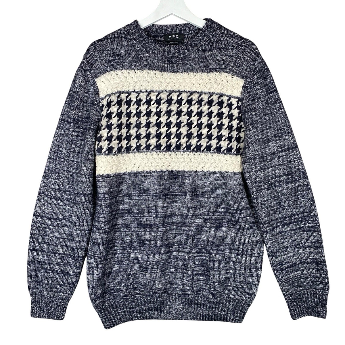 A.P.C Sweater Mens Medium Shape Jumper Wool Mohair Long Sleeve