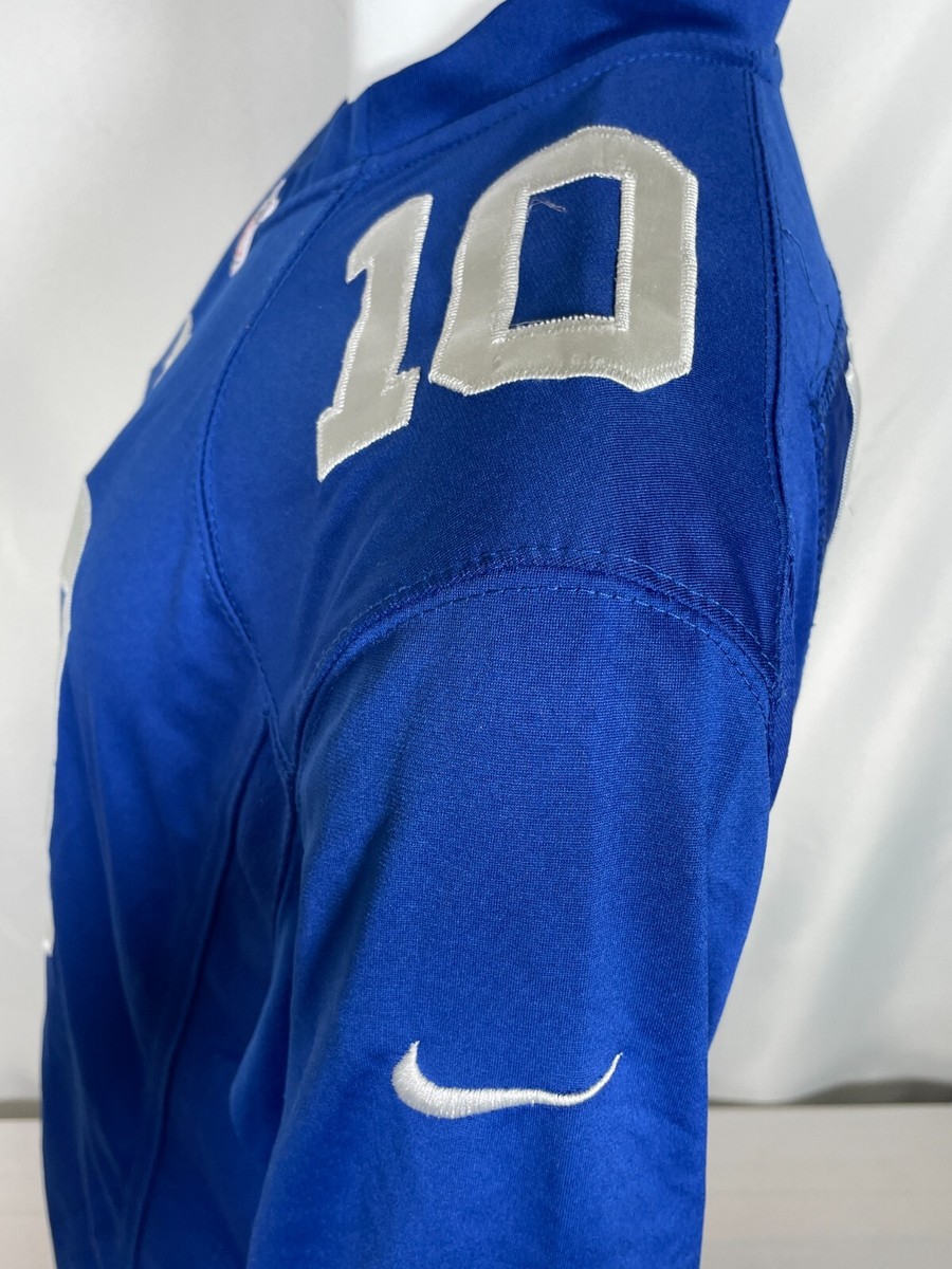 New York Giants #10 Eli Manning NFL Nike On Field Home Blue Jersey