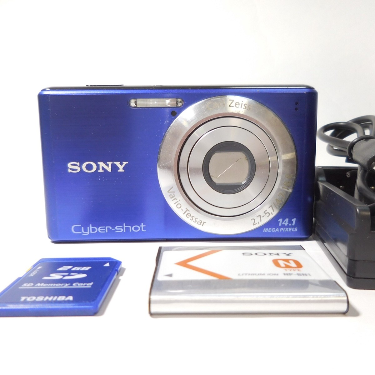 Sony Cyber-shot DSC-W530 Blue Digital Camera w/Battery