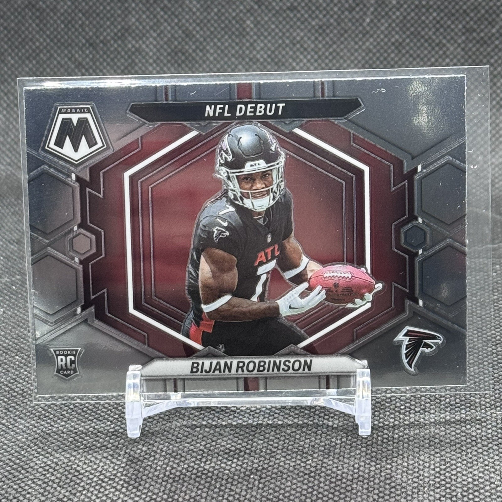 2023 Panini Mosaic Bijan Robinson Rookie Card (RC) NFL Debut #ND-9 ~ Falcons