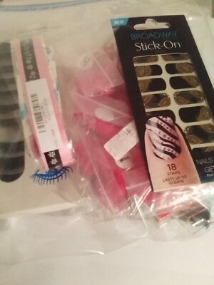 Nails & Lashes Grab Bag Coffin Nails Stick-on Decals 6 Items
