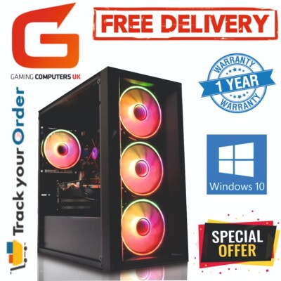 SUPER FAST GAMING PC i7 32GB RAM 480GB SSD + 2TB HARD RTX3050 Win11 ...