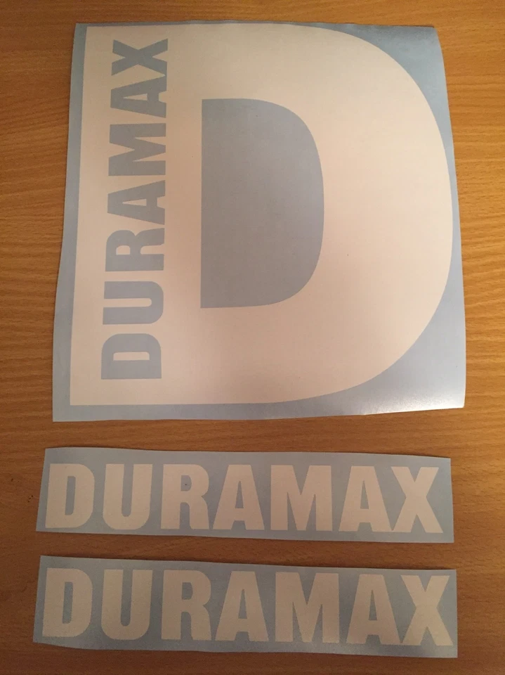 Paquete de pegatinas diésel Duramax (calcomanías Duramax D de 10" y 2 Duramax de 9") Foto 2 de 4