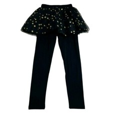 Skirted Tutu Legging W/ Gold Stars 6/7 Girl