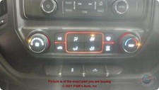 Used A/C Selector Switch fits: 2015 Gmc Sierra 1500 pickup single zone AC opt C6