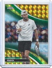 Leandro Riedi 2025 Topps Chrome Gold Geometric Refractor 22/50 #154 ATP Tennis