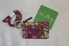 VERA BRADLEY Zip ID Case  Lanyard Credit Cards, Key Chain - Resort Medallion