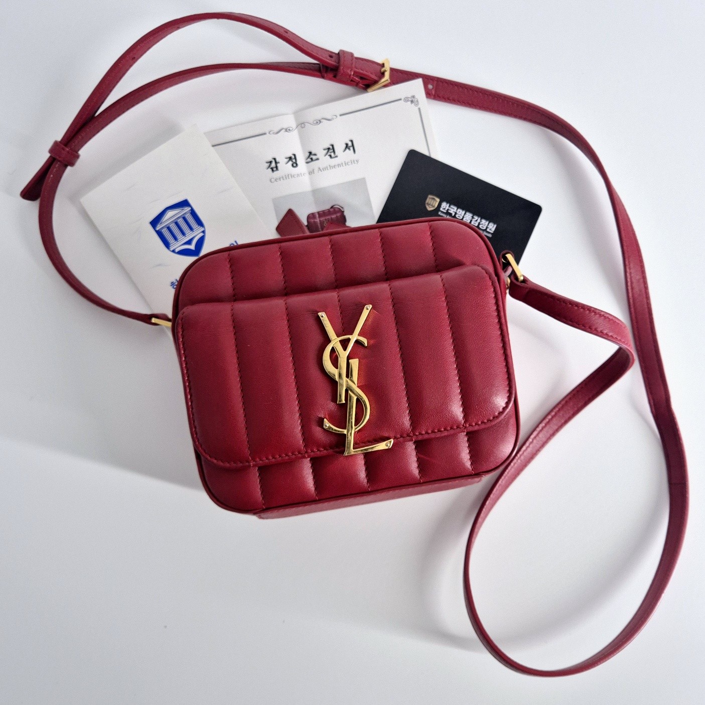 Borsa a tracolla Saint Laurent Vicky giocattolo per fotocamera 554075 130799136