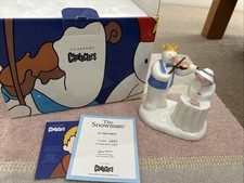 Coalport Snowman At The Party Limited Edition SIGNED! Rare BNIB