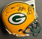 DONALD DRIVER signed PACKERS mini helmet w/ inscription | autograph JSA cert!