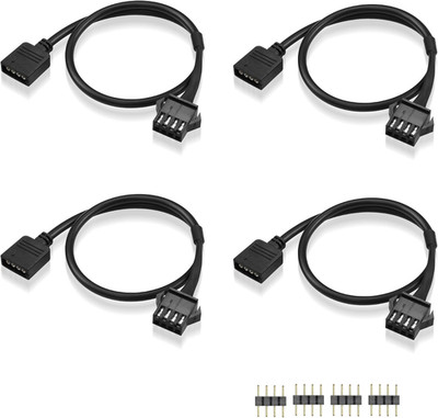 GINTOOYUN 4 Pin RGB Extension Cable 12V 4 PIN to SM 4Pin Female ARGB Connector A