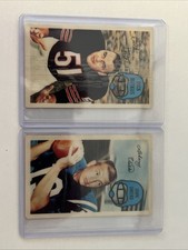 1970 Kellogg's 3-D Super Stars Dick Butkus #10 John Unitas #55 Vintage Football