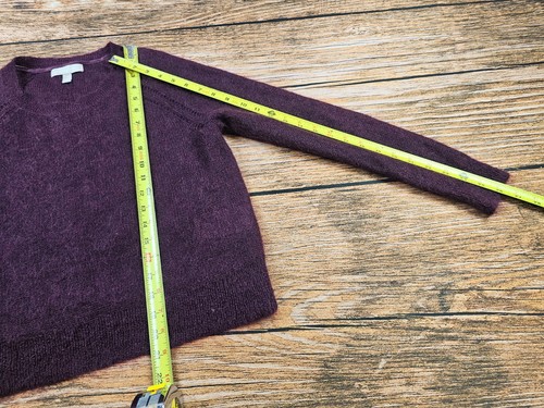 Banana Republic Womens Petite M Mohair Blend Pullover Sweater Purple - Picture 8 of 8