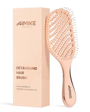 Detangling Brush, Wet Dry Vented Detangler Brush W/Soft Bristles, Pain-Free Deta