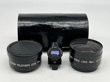 Anscor Telephoto, Wide Angle, Tele-Wide Finder Lens Set with Case