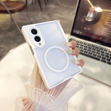 For Samsung Galaxy Z Fold8 7 6 5 Frosted Mag Safe Case with Hinge Protection