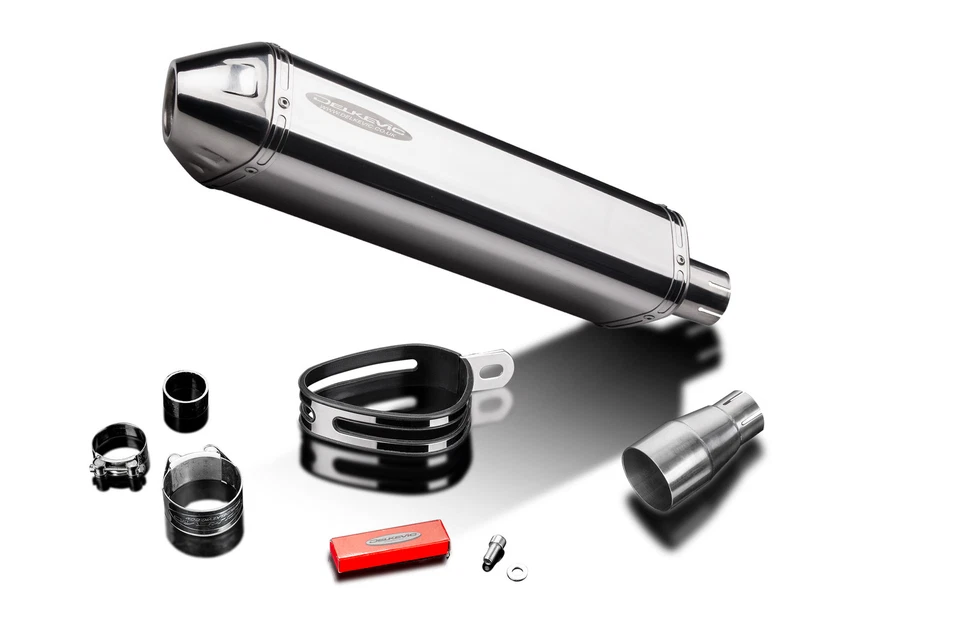 Комплект глушителя выхлопной системы Kymco Downtown 300i 2011-2016 Slip On 17 дюймов треховальный нержавеющая сталь - Изображение 4 из 4