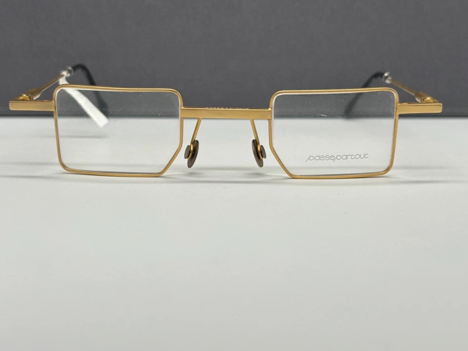 Passepartout Brille Herren Damen gold Eckig kleine Gläser Theo PPA PP12 - Bild 2 von 4