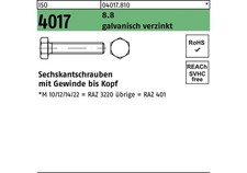 BUFAB Sechskantschraube ISO 4017 VG M 36 x 160 8.8 galvanisch verzinkt