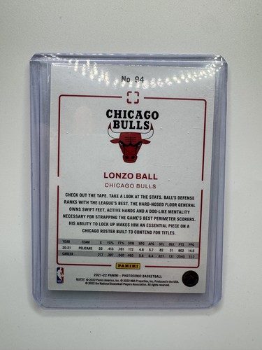 2021-22 Panini Photogenic #94 Diamond Anniversary Lonzo Ball /75 - Picture 2 of 3