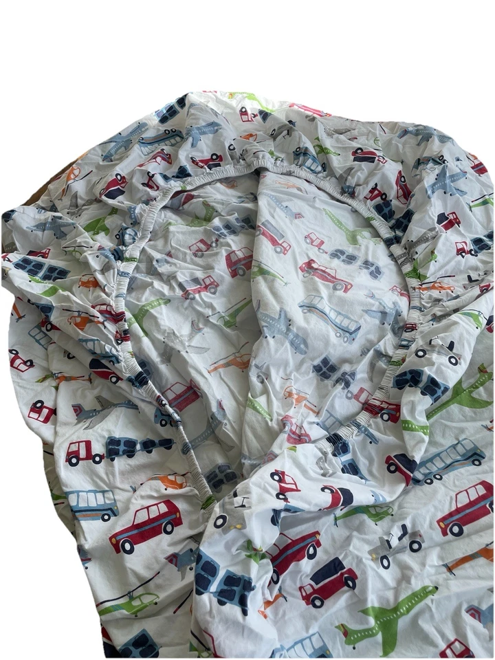 Pottery Barn Kids простыня на резинке из органического хлопка для транспортировки самолета - Изображение 2 из 2