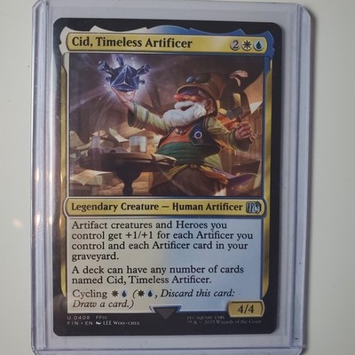 Final Fantasy MTG 0408 Cid, Timeless Artificer Regular Card Near Mint