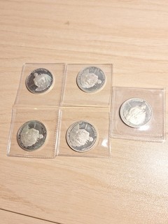 Lot Of (5) 90% Silver Proof Half Dollars 1982 S 250th Anniv. George Washington