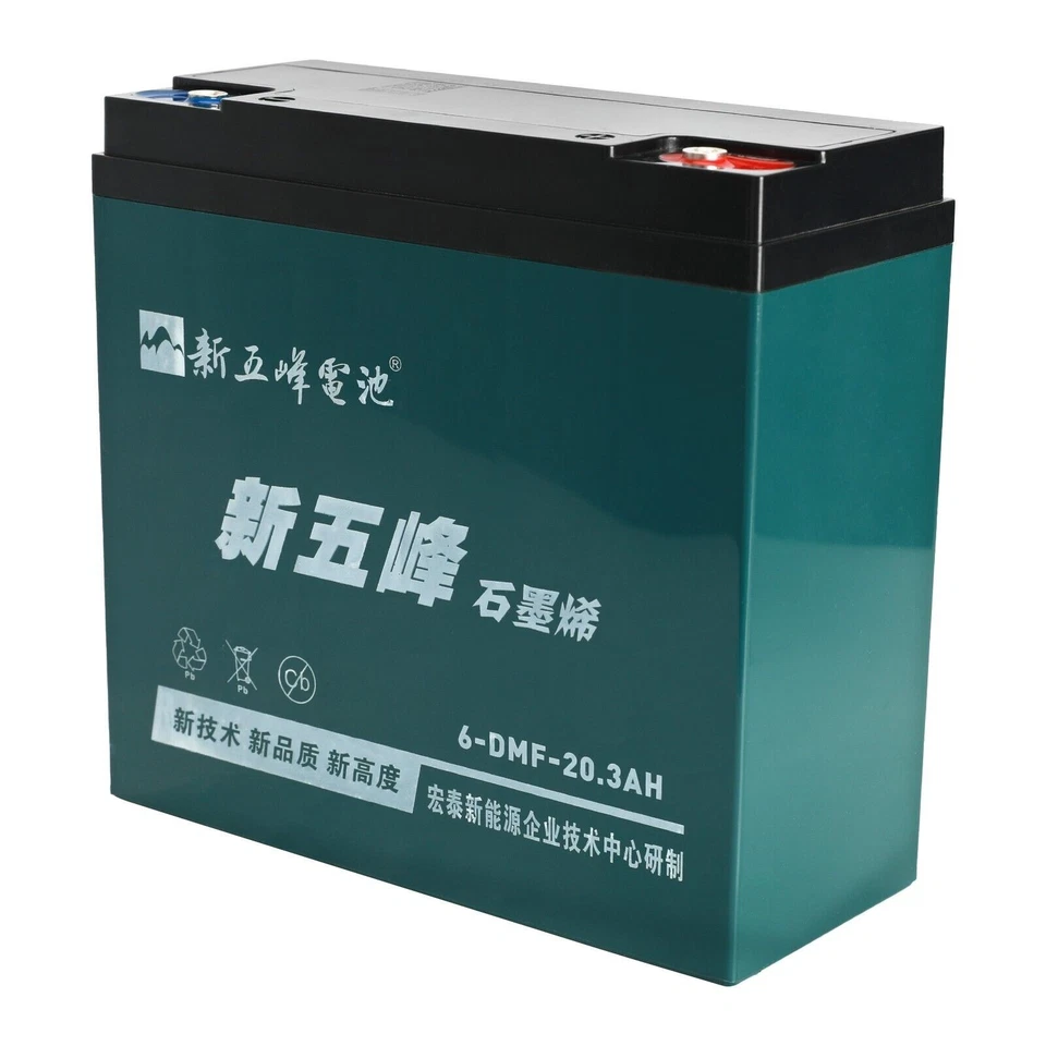 Batería 2X 12V 20Ah 6-DZM-20 6-DMF-20 6-DZF para silla de ruedas bicicleta eléctrica scooter ATV Foto 3 de 4