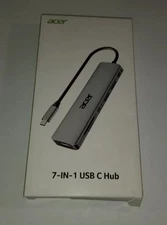 Acer 7-IN-1 USB Type-C Hub Model# ODK360 Silver OPEN BOX