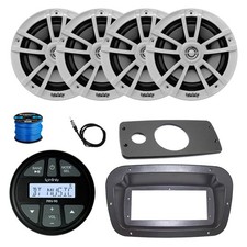Infinity Radio, Adapter, Spa Bezel, ANT, 4x 6.5" 225W White Speakers, Wire