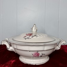 Haviland Limoges SYLVIA Fine China Covered Serving Bowl 10 1/2 x 9x3 1/2  France