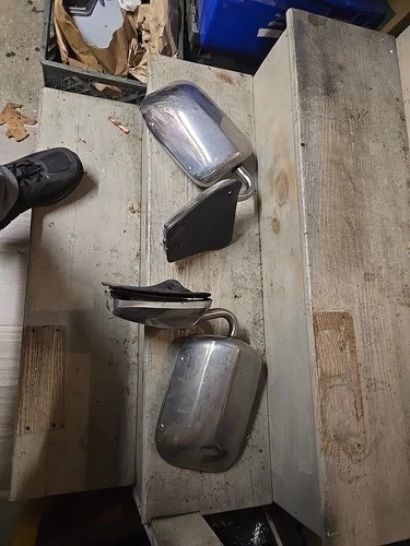 1975-86 Chevy Truck Stainless Steel Side View Mirrors C10 C20 K10 K20 K5 Blazer