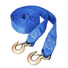 Tow Strap 2 Inch X 20Ft with J Snap Hook Heavy Duty 20,000 lbs Break Strength 
