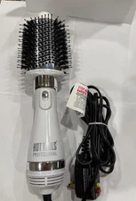 Hot Tools white silver One -Step Blowout brush