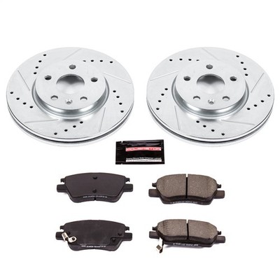Power Stop K7399 Z23 Daily Driver Brake Pad and Z23 Evolution Brake Rotor Kit