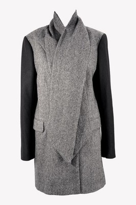 French Connection Damen Jacke Gr. 40 (UK14) Grau  Winterjacke Warm Alltag Jacket