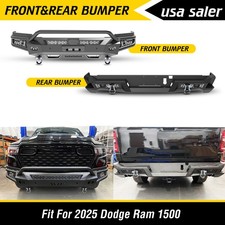 Heavy Duty Rearfront Bumper For 2025-2026 Dodge Ram 1500 Wwinch Plate D-rings