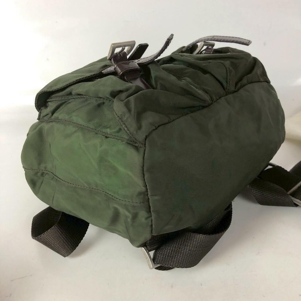 PRADA Backpack Nylon Green Brand Bag Ladies Men s Brand from japan thumbnail 4