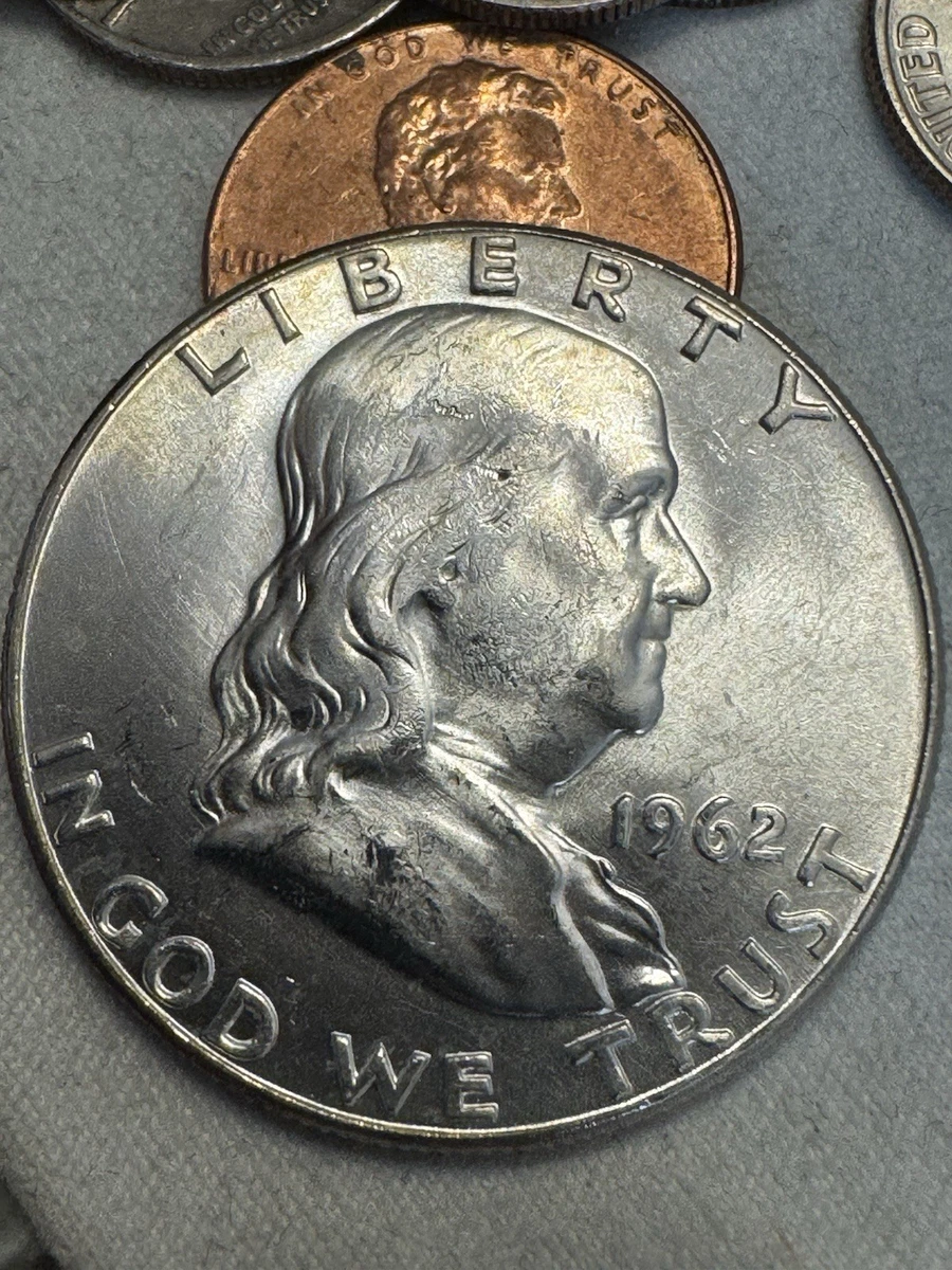 Philadelphia U.S. Mint 1962 Franklin Half Dollars (1948-1963) for